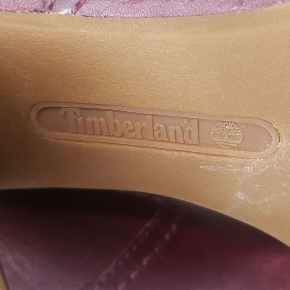 Timberland Burgundy Leather Riding Boots - Picture 11 of 13